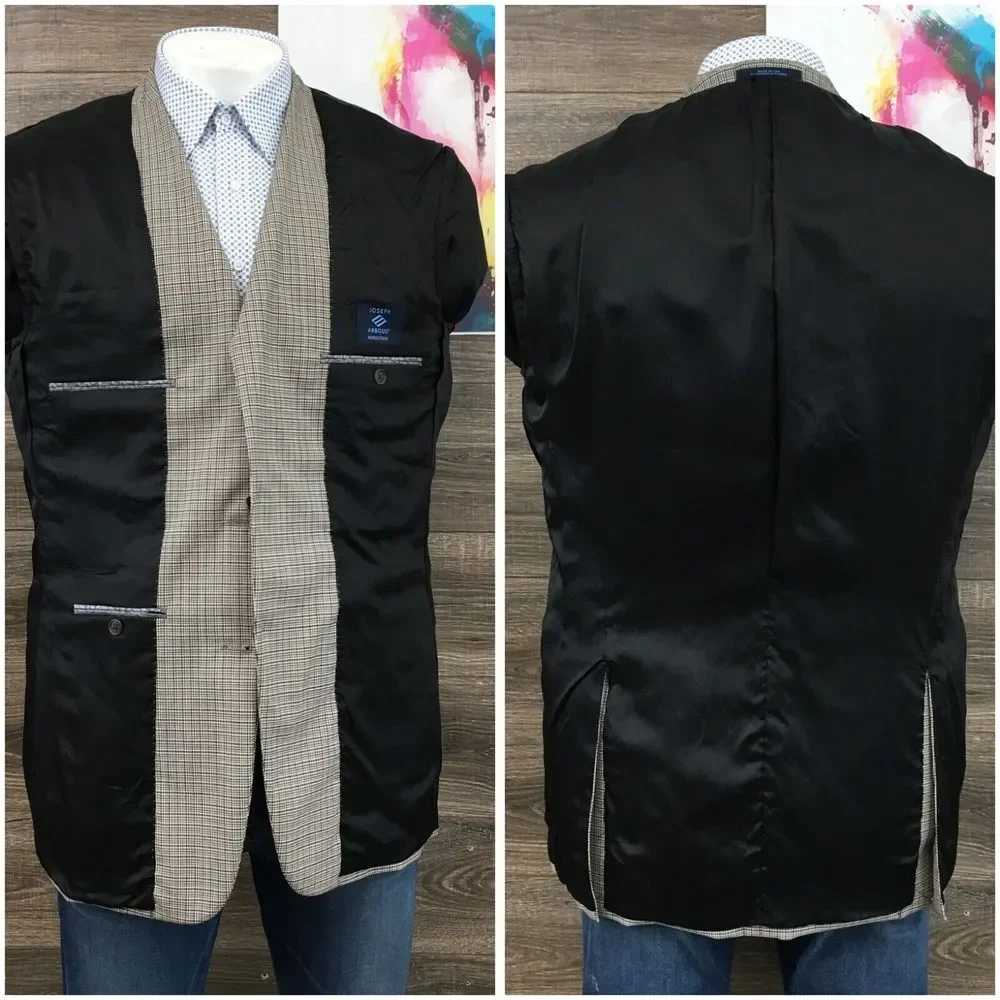New Joseph Abboud Mens Blazer‎ Sport Coat Casual Jacket Size 42L Wool Silk Suits